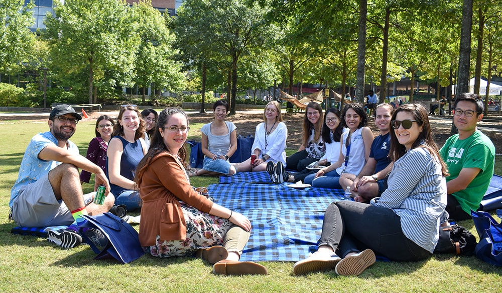 Georgia Tech postdocs enjoying a picnic