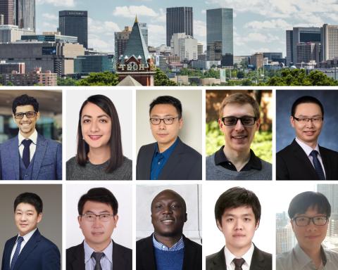 New Engineering Faculty Members, All Hailing from Georgia Tech ECE. Top row (l-r): Maad Alowaifeer, Bahar Asgari, Ningyuan Cao, Zackory Erickson, and Yan Fang. Bottom row (l-r): Min-gu Kim, Jingfei Liu, Oluwaseun Sangodoyin, Wonbo Shim, and Jong-Hyeok Yoon.