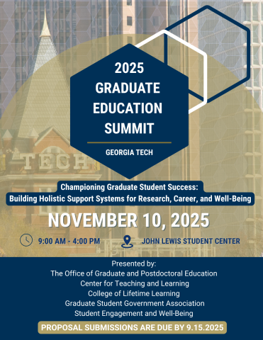 2025 Graduate Education Summit flyer 