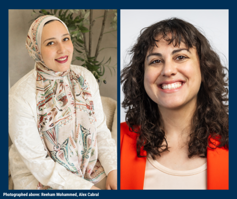 Photographed above: Reeham Mohammed and Alex Cabral 