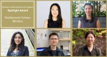 Postdoc winners of Research Administration & Support (RA&S) Spotlight Awards