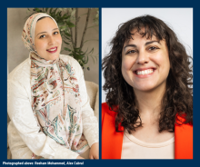 Photographed above: Reeham Mohammed and Alex Cabral 