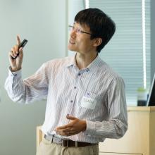 Best talk winner Ilbin Lee presents his research at the 2016 Georgia Tech Postdoctoral Research Symposium