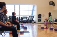 CRC meditation class, taught by Selda Yildiz.
